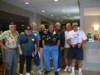From left:  Unknown,Kenny Bunn, Horace Green,  John Rio, Lee Chambers, John Miles, Ed Vaughn (in background), Tom  Dykes and Steve Morowczynski